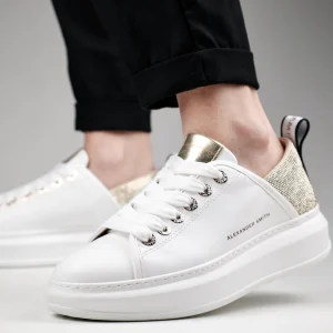 Sneakers WEMBLEY White Gold ALEXANDER SMITH