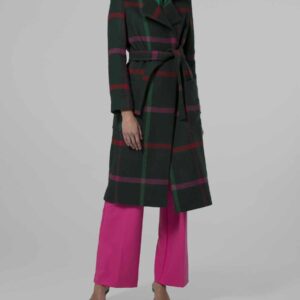 Cappotto lungo check CARACTERE