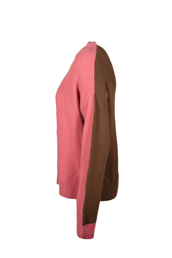 Maglia girocollo bicolore GRAN SASSO - immagine 2