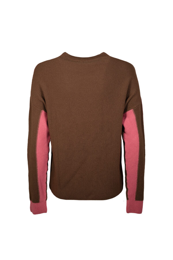 Maglia girocollo bicolore GRAN SASSO - immagine 3