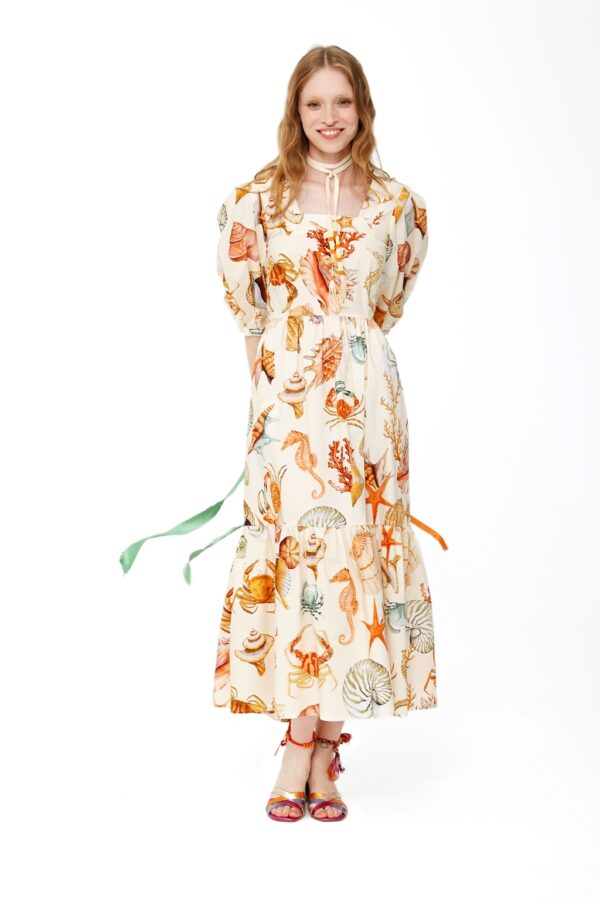 Abito lungo fantasia SHIRTAPORTER - immagine 3