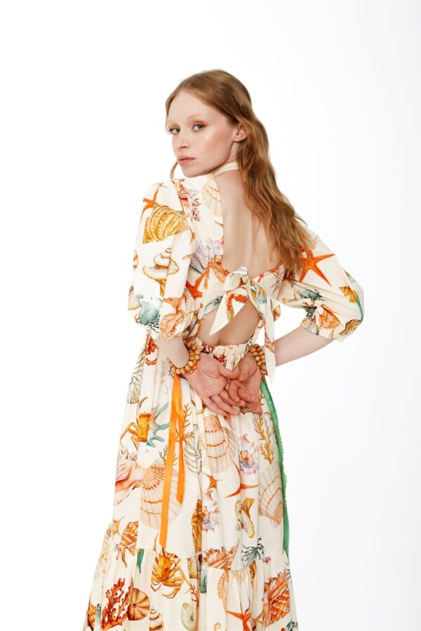 Abito lungo fantasia SHIRTAPORTER - immagine 4