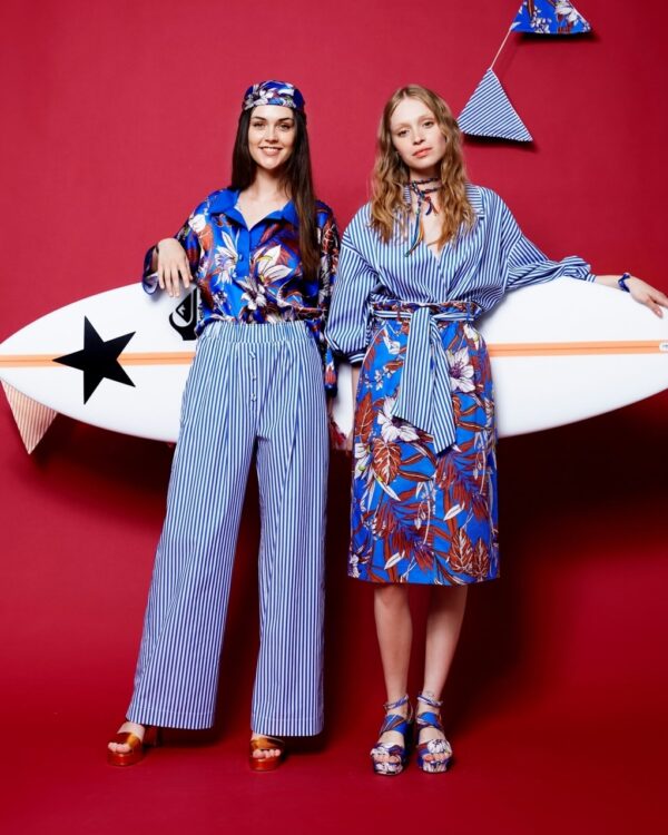 Pantalone largo a righe SHIRTAPORTER - immagine 3