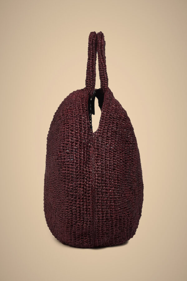 Borsa tote egg rafia LIVIANA CONTI - immagine 3