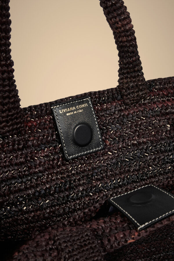 Borsa tote rafia LIVIANA CONTI - immagine 4