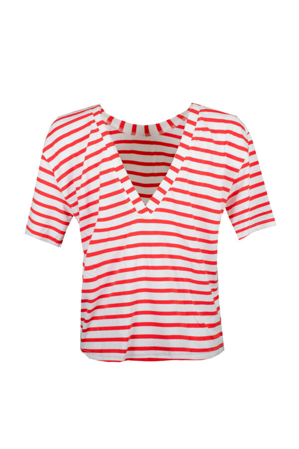 T-shirt righe Logo SHIRTAPORTER - immagine 2