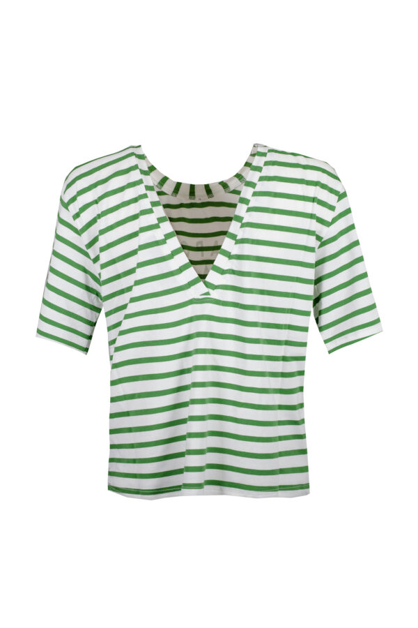 T-shirt righe Logo SHIRTAPORTER - immagine 2