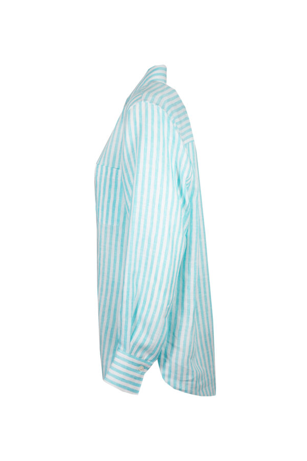 Camicia righe lino CALIBAN - immagine 2