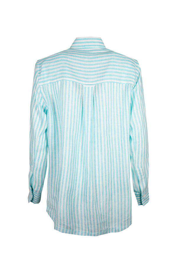 Camicia righe lino CALIBAN - immagine 3