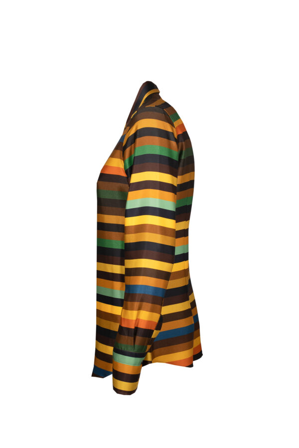 Camicia righe multicolor CALIBAN - immagine 2