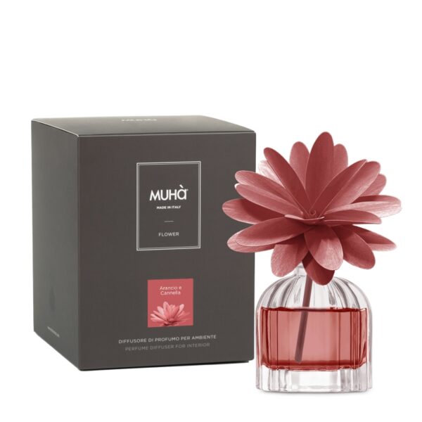 FLOWER DIFFUSER Arancio e Cannella 60ml MUHA' - immagine 2