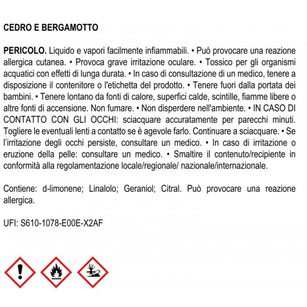 FLOWER DIFFUSER Cedro Bergamotto 60ml MUHA' - immagine 3