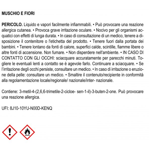 FLOWER DIFFUSER Muschio e Fiori 60ml MUHA' - immagine 3