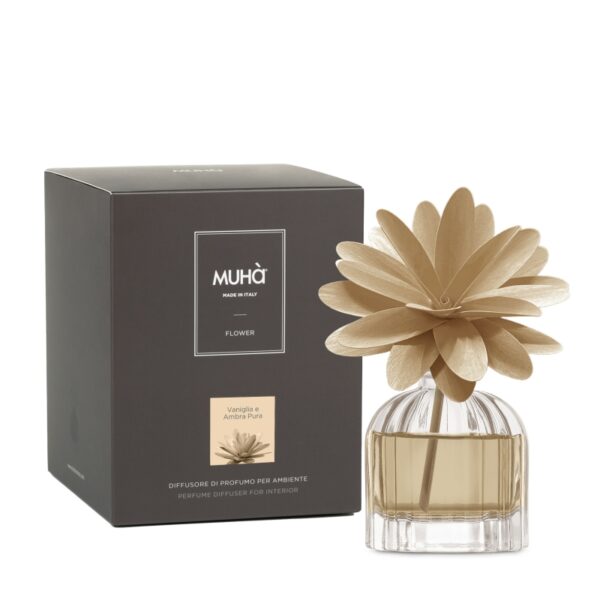 FLOWER DIFFUSER Vaniglia Ambra pura 60ml MUHA' - immagine 2