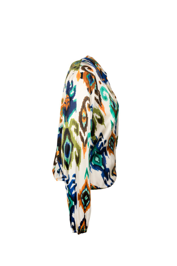 Blusa incrocio Fantasia CALIBAN - immagine 2