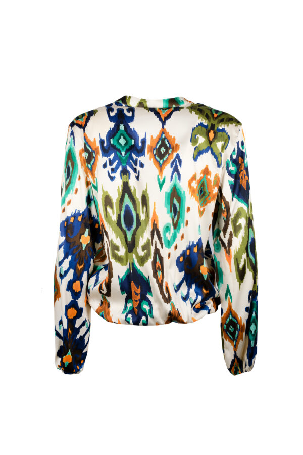 Blusa incrocio Fantasia CALIBAN - immagine 3