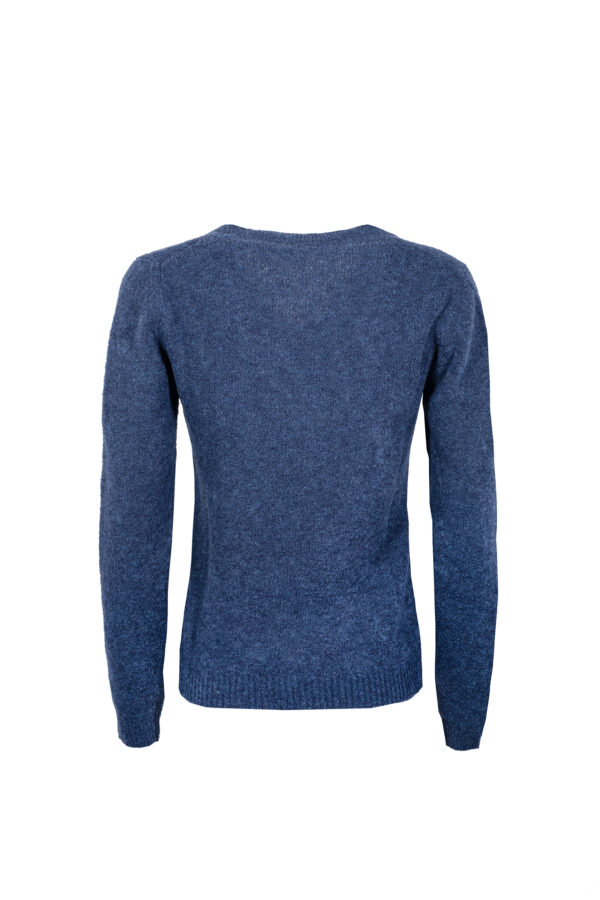 Maglia scollo V bouclè GRAN SASSO - immagine 2