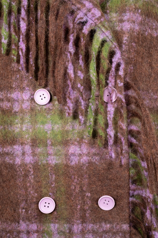 Giaccone tartan doppiopetto MOUCHE - immagine 4