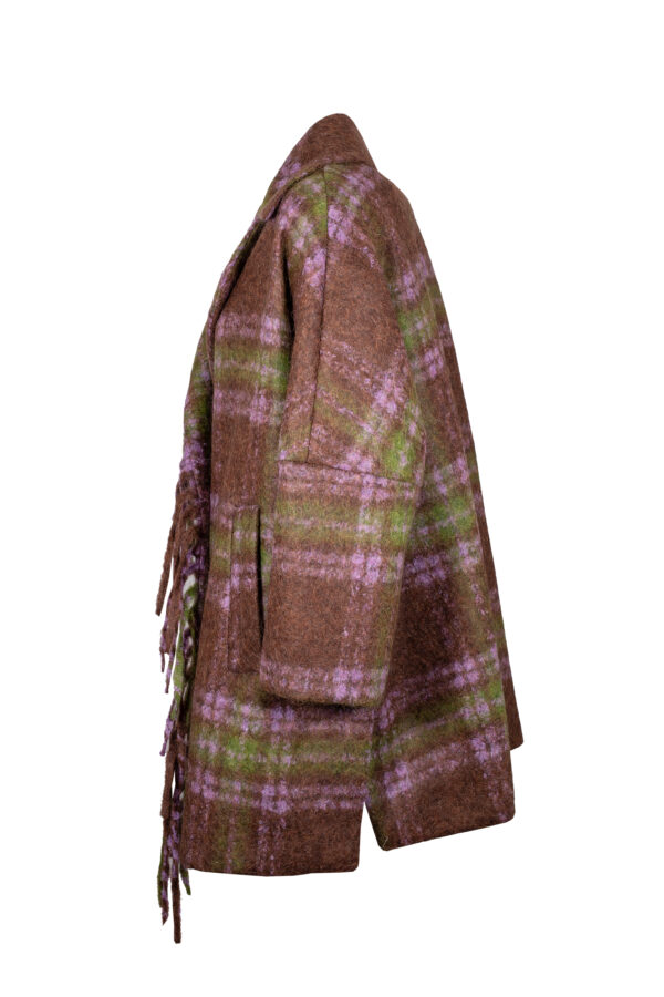 Giaccone tartan doppiopetto MOUCHE - immagine 2