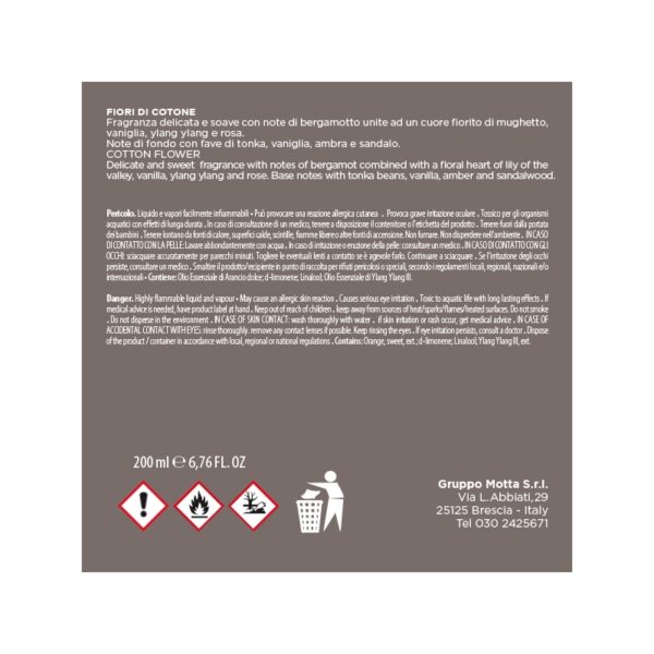 FLOWER DIFFUSER Fiori di Cotone 200ml MUHA' - immagine 3