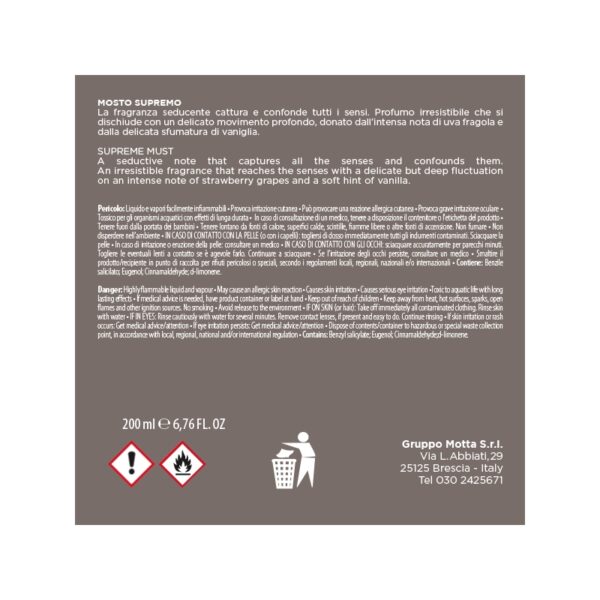 FLOWER DIFFUSER Mosto Supremo 200ml MUHA' - immagine 3