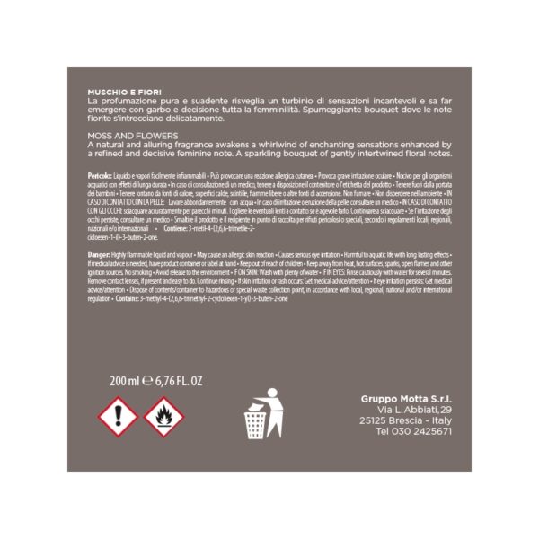 FLOWER DIFFUSER Muschio e Fiori 200ml MUHA' - immagine 3