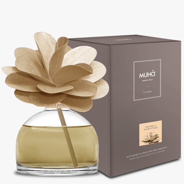 FLOWER DIFFUSER Vaniglia e Ambra Pura 200ml MUHA' - immagine 2