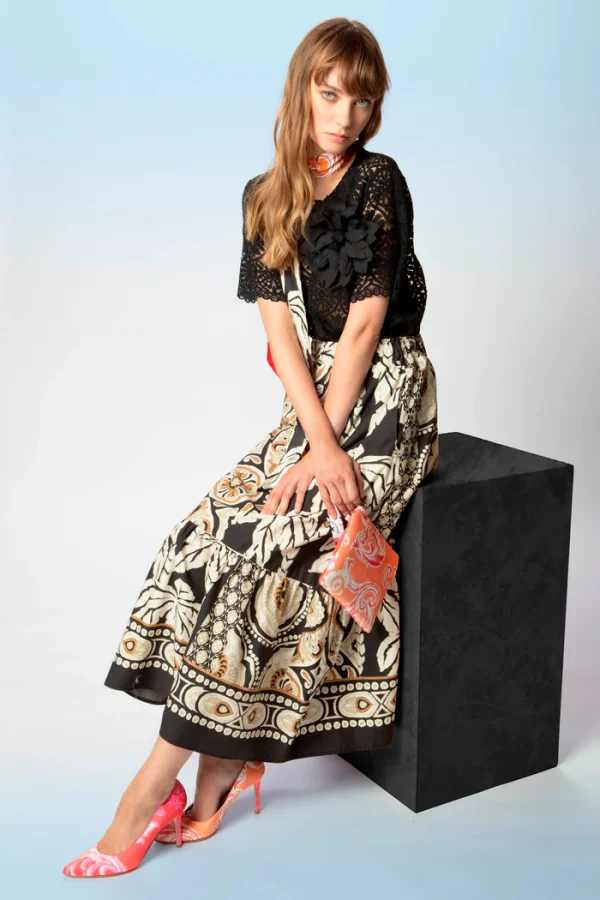 T-shirt in pizzo SHIRTAPORTER - immagine 2