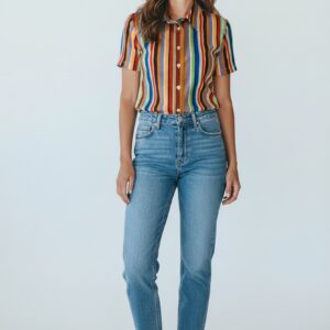 Camicia Fantasia Righe Skin Like CALIBAN