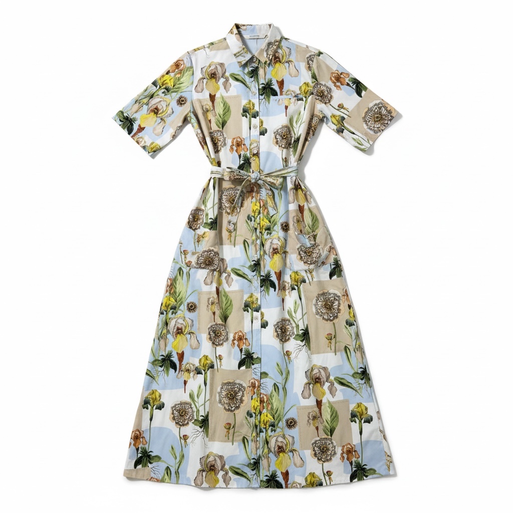 Chemisier Fantasia Floreale CALIBAN - immagine 4