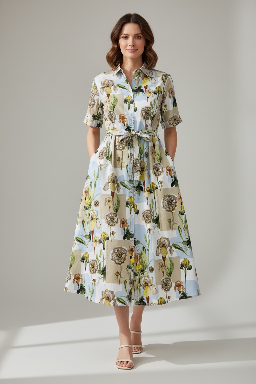 Chemisier Fantasia Floreale CALIBAN