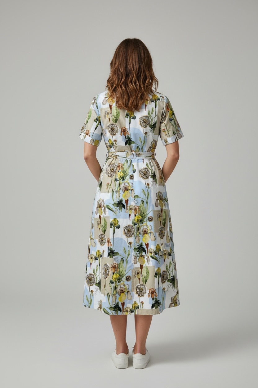 Chemisier Fantasia Floreale CALIBAN - immagine 3