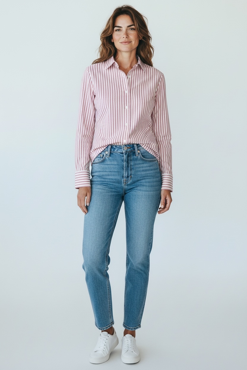 Camicia Skin Like Righe CALIBAN