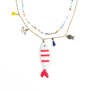 Girocollo Pesce FEMME ROUGE