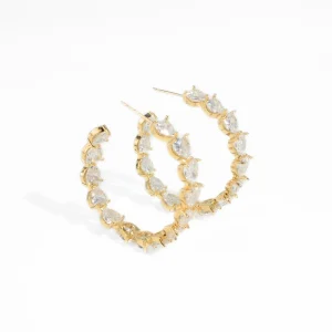 Orecchini Circle Strass ALMALA